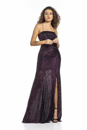 Abiye Elbise - Zara Payet - Mor